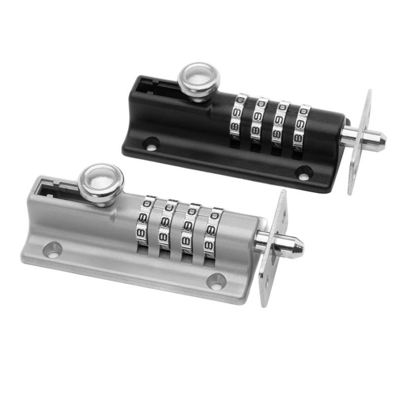 防盗窗户儿童安全锁机柜柜子文件柜家具机械插销密码锁 推拉门锁