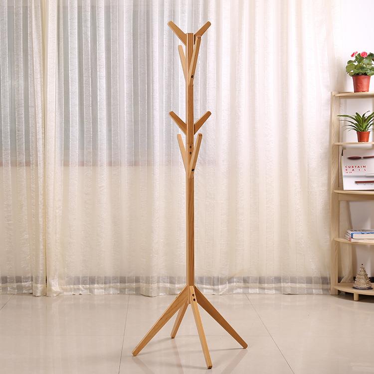 热卖实木树型衣帽架挂衣架落地衣架卧室简易衣架时尚衣服架