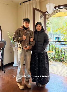 曦曦子【波点裙】2025ss.夹棉花苞半身裙/休闲秋冬简约#q4016