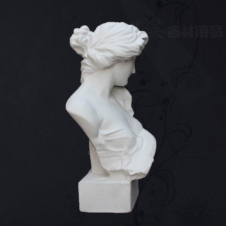 石膏像大琴女石膏人头像 胸像全身像几何体素描模型美术用品 雕塑