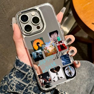 林俊杰专辑周边适用苹果17promax手机壳华为mate70iphone15创意16jay小米14个性12应援reno13补妆荣耀400镜面