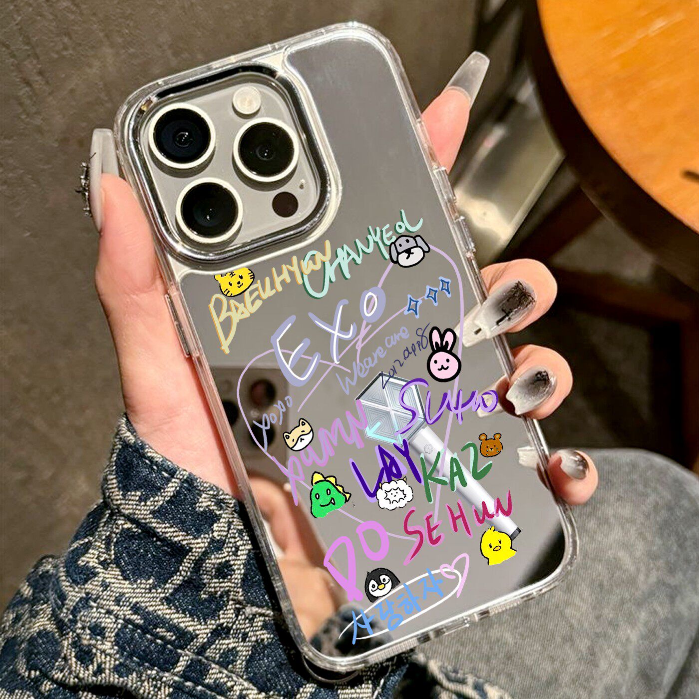 EXO回归手机壳适用苹果17promax华为mate/puar70周边80iphone15演唱会16小米13张艺兴nova/reno12荣耀500镜面