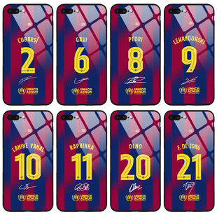 25/26赛季巴萨巴塞罗那球衣手机壳适用苹果华为三星vivo小米OPPO红米荣耀10号亚马尔佩德里加维德容莱万
