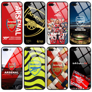 阿森纳手机壳适用于华为三星vivo小米苹果魅族OPPO足球一加荣耀红米note阿仙奴新款硅胶全包钢化玻璃周边