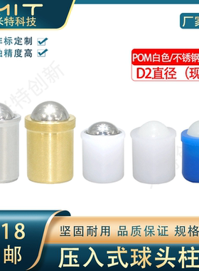 PFPPN球头柱塞PFSSN不锈钢碰珠螺丝压入PFPBN定位BSZP伸缩销BSJT