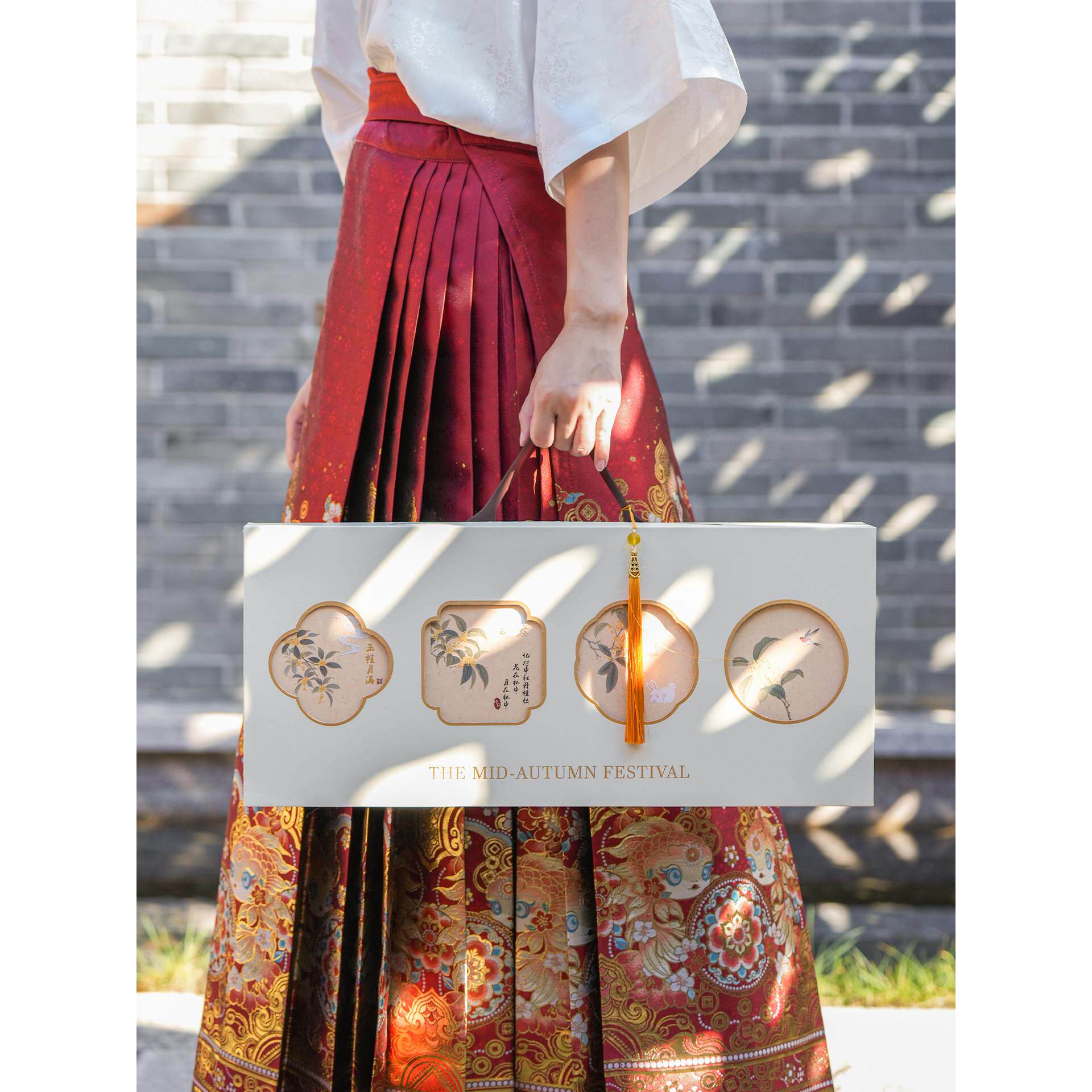 中秋月饼包装盒礼盒2025新款流高级感心冰皮6/8粒装手提礼品空盒