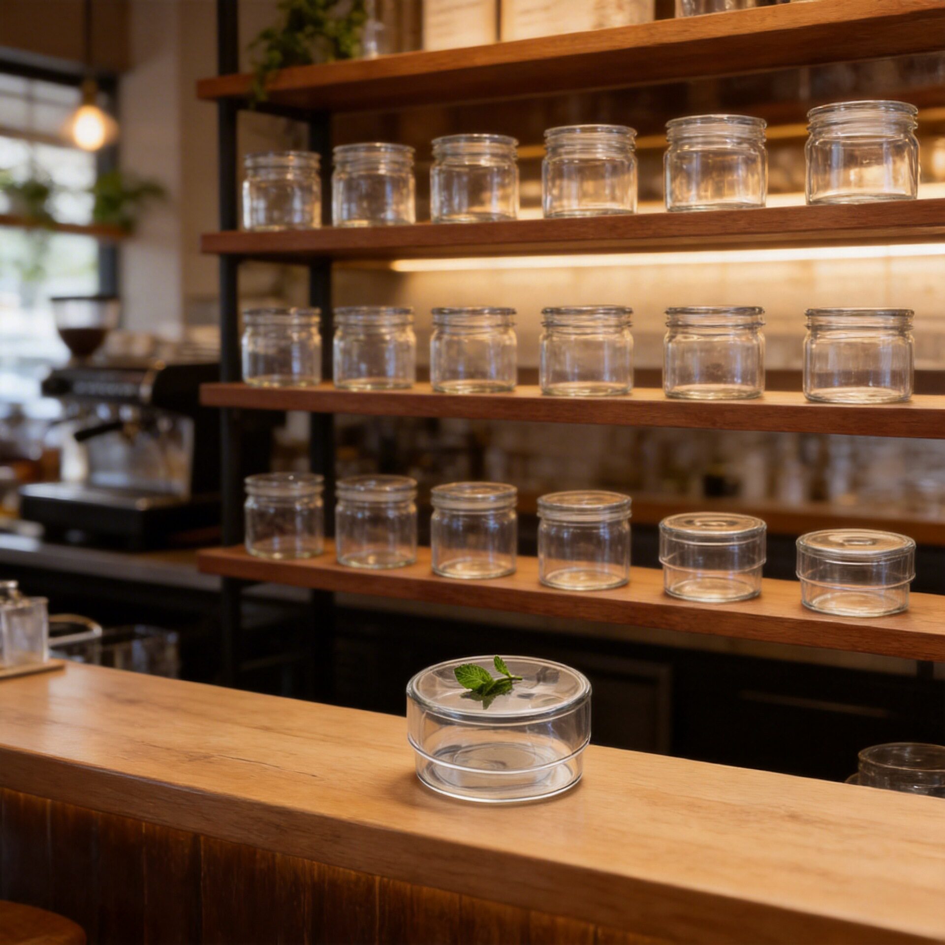 透明玻璃储物罐储物瓶花茶美妆储存器皿套组咖啡豆北欧收纳玻璃瓶