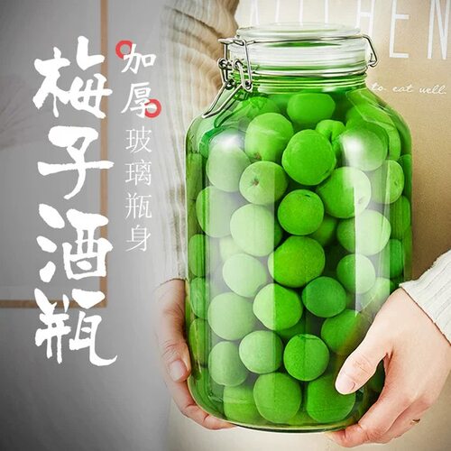 泡酒玻璃瓶专用酒瓶空瓶青梅杨梅自酿果酒酒坛食品级密封罐泡酒罐
