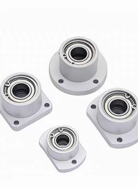 BACC BFR83对边法兰双轴承固定座无扣环光轴支撑座铝合金座KHH