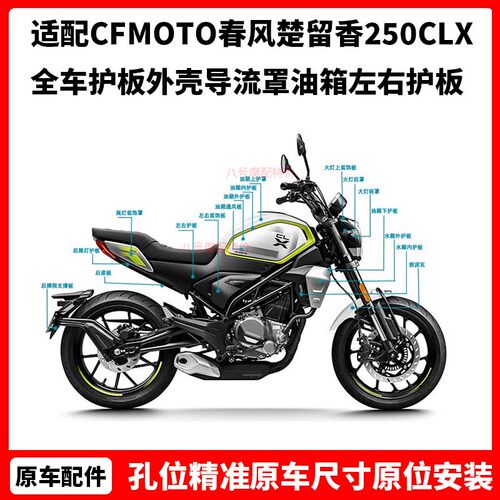 CFMOTO春风摩托车楚留香250CLX全车护板外壳导流罩油箱左右护板