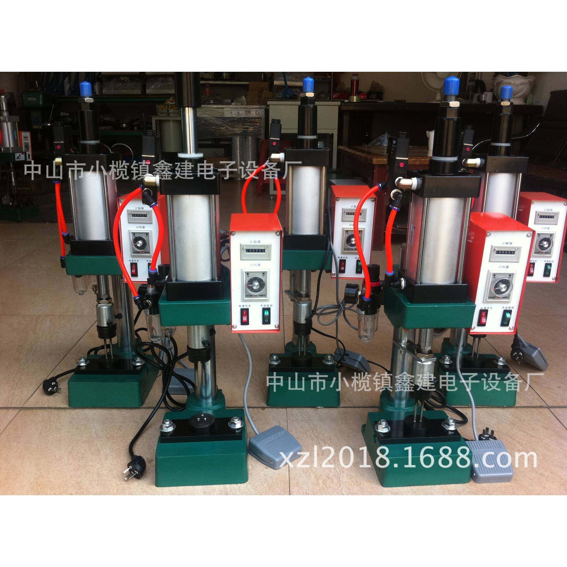 厂家直销LED灯板散热片压紧灯头机-气动T5T8/GU5.3灯头压铆机,五金/工具,其他机械五金,淘宝优惠券,粉丝福利购,淘宝优惠卷