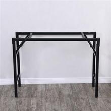 简易折叠桌脚架子课桌架桌腿办公桌架单双层弹簧架对折架支架会议