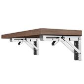 不锈钢折叠隔板支架架托创意层板托架墙上搁架单元 架子直角三角架