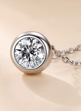 莫桑钻纯银女泡泡项链锁骨链精致百搭