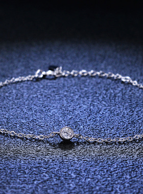 925银手链莫桑手链莫桑石T家气泡手链女款送女友情人节礼物