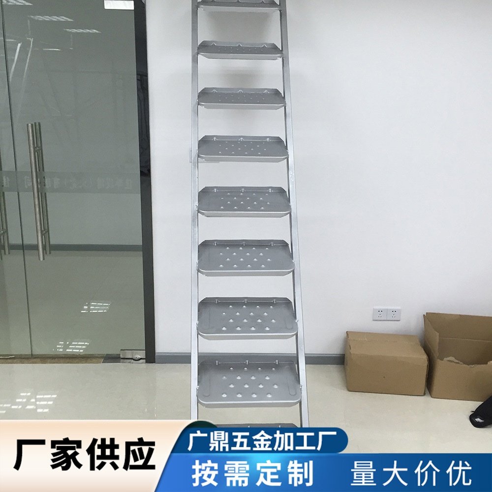 龙门架步梯镀锌钢梯施工梯门架楼梯外架挂钩楼梯脚手架内部爬梯