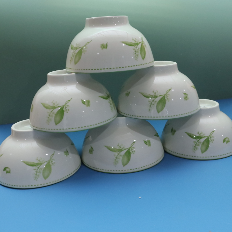 米饭碗耐高温陶瓷碗家用2025新款吃饭碗微波炉专用菜盘深盘饭盘