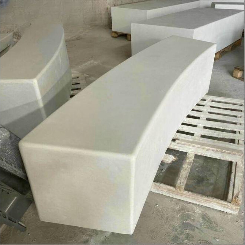 grc树池户外水磨石泰科石座椅坐凳休闲椅凳公园休息座椅花坛定制