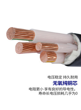 国标三相四五线YJV2 3 4 5芯10 16 25 35平方户外线缆电缆铜芯线