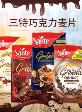 SANTE欧洲进口巧克力块燕麦片