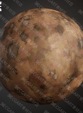 Substance Designer风格化手绘岩石纹理材质球sd小碎石地面pt材质