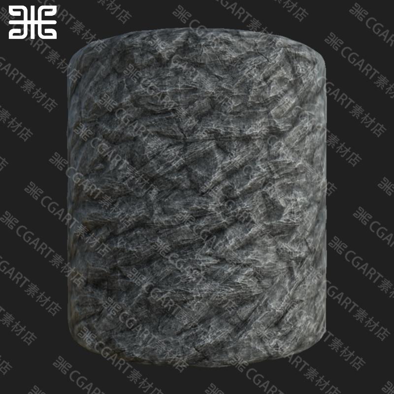 Substance Designer逼真矿石岩石地形悬崖山崖山体材质球SD材质球