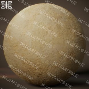 Substance Designer风格化灰泥石膏墙面墙壁纹理sd材质球sp材质球