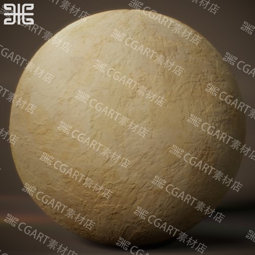Substance Designer风格化灰泥石膏墙面墙壁纹理sd材质球sp材质球