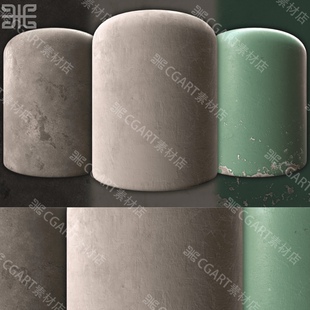 写实墙壁墙面石膏剥落4k无缝纹理贴图png破损脱落老旧墙漆贴图