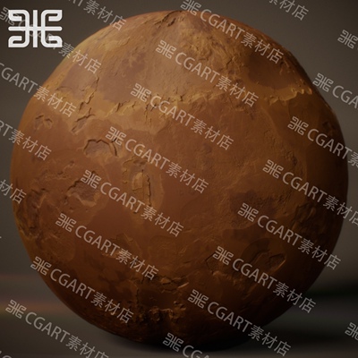 Substance Designer风格化土地泥土土壤纹理sd材质球sp材质球sbs