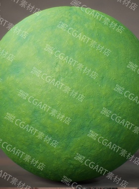 Substance Designer风格化地面森林苔藓青苔纹理sd材质球sp材质球