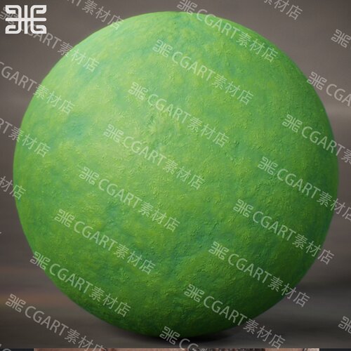 Substance Designer风格化地面森林苔藓青苔纹理sd材质球sp材质球