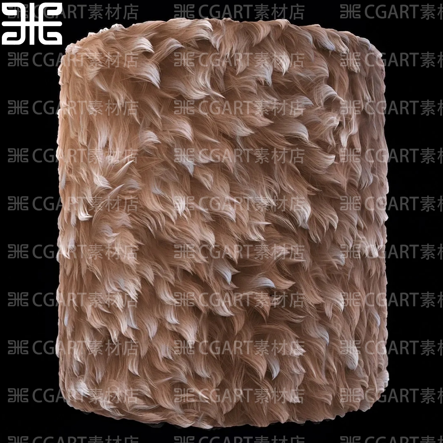 substance designer动物毛发皮毛纹理pt材质球SP毛坯毛绒sd材质球