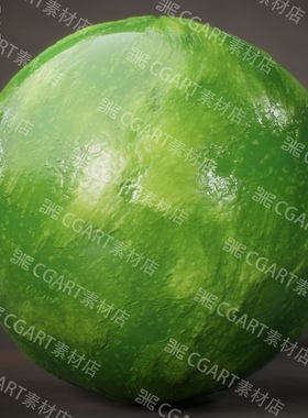 Substance Designer风格化有机藻类苔藓植物纹理sd材质球pt材质球