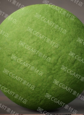 Substance Designer风格化地面森林苔藓纹理sd材质球sp卡通材质球