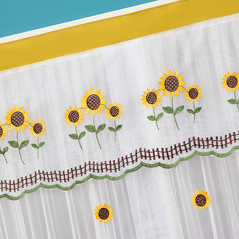 新品免打孔防蚊门帘双纱双开蕾丝隔断帘魔术贴伸缩杆双用帘子卧室