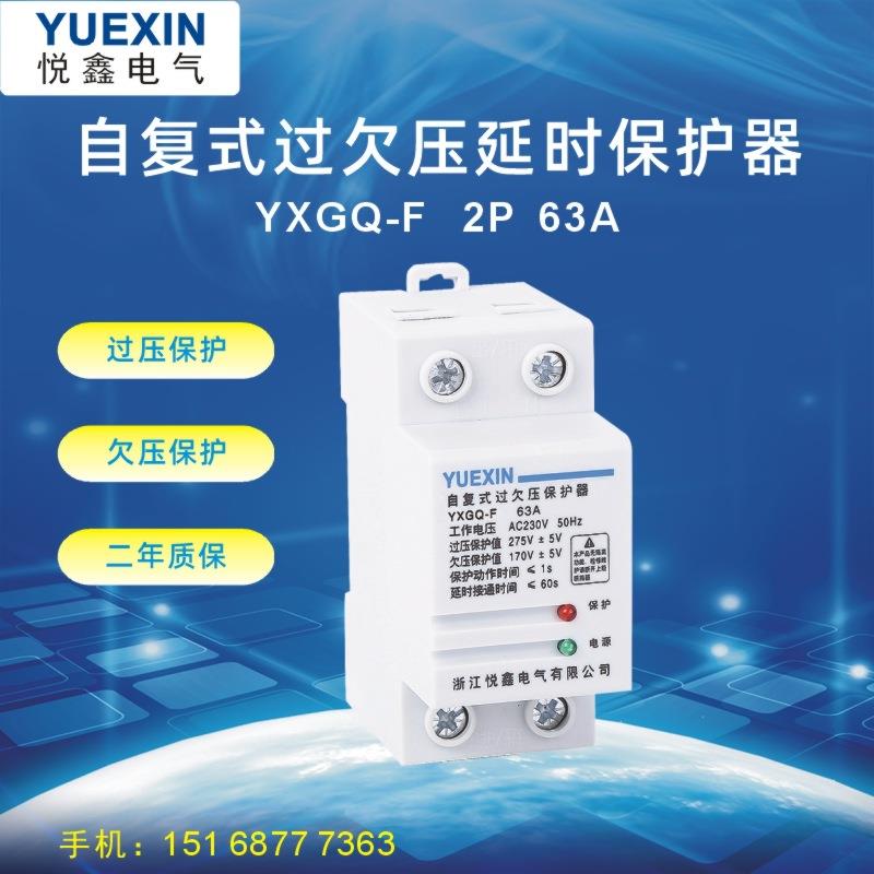 自复式欠压保护器63A1P+N自动过欠压延时保护器 厂家直销