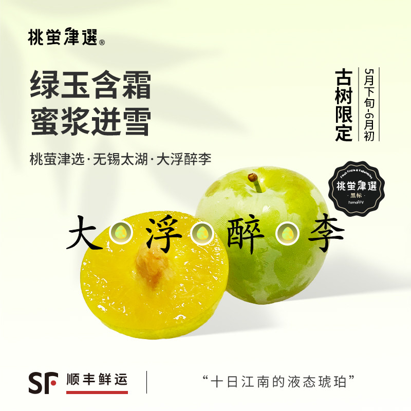 无锡神仙爆汁李！大浮醉李礼盒装
