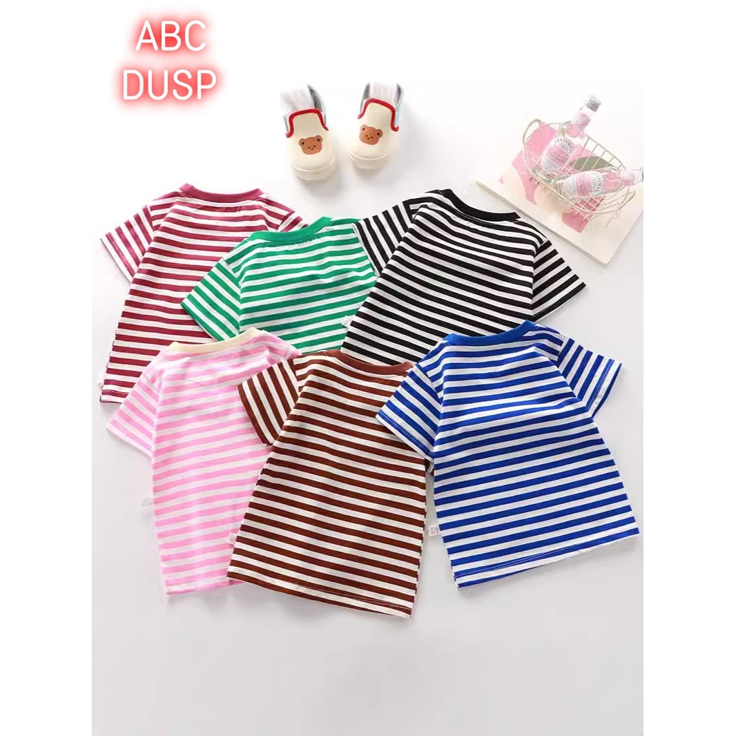 ABC DUSP官方正品夏季儿童短袖t恤纯棉男童女童单件宝宝打底衫新