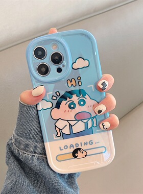 卡通可爱小新适用于华为畅享80手机壳70x/60x/50pro女款20plus/10s保护套麦芒40/30/10se小众HI畅享80s直边