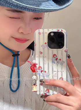 草莓蛋糕女孩适用于vivo iqoo13手机壳12pro/10保护套iqooneo11/10pro+/9/8/7se竞速z9xz8x女全包u5e/u3羽纱