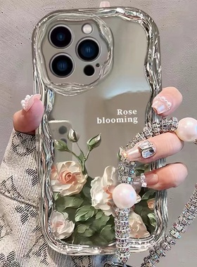 电镀花朵英文适用于oppo A6pro/A3A2/A11X手机壳a97/96/95/A93/92S新款a56保护套a55/36小众a78/a58x水滴女