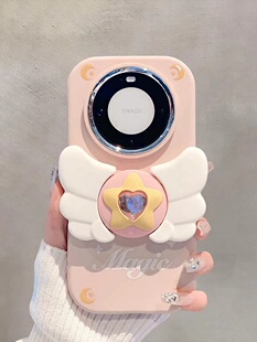 立体可爱翅膀适用于OPPOrealme真我14pro+13手机壳15/11neo7x/6seGT8prok12x新款K11/109全包V50镜框保护套