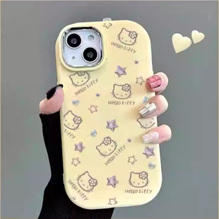 卡通猫小星星适用于OPPOrealme真我14pro+13手机壳15/11neo7x/6seGT8prok12x新款K11/109全包V50镜框保护套