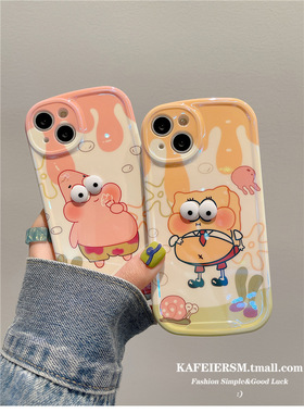 海绵派大星适用于华为nova15pro手机壳14/13/12/11Ultra女nova10/9se/8pro保护套nova5pro/6创意4/3pro直边