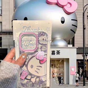 12sUltra 11x10保护套女civi5pro4 3cc9新款 8se天使眼 奶茶联名小猫适用于小米17promax手机壳15 mix3