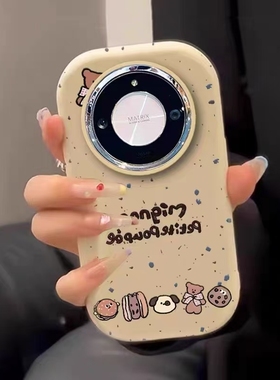 泼墨小熊英文适用于一加ACE6手机壳3pro一加15/13T/12oneplusace5竞速版一加ACE5至尊2v新款+10t女镜框保护套