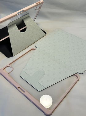 倚琪 蓝色波点2025新款小米平板8保护壳适用11英寸红米pad7带笔槽旋转电脑pro6透明卡通12.4寸7Spro硅胶套