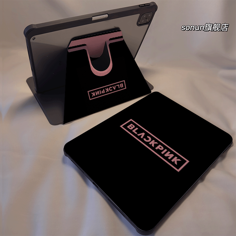 倚琪 粉红字母2025新款matepad12保护壳适用华为matepad air2透明7荣耀平板V9pro带旋转V8卡通magic硅胶套se6