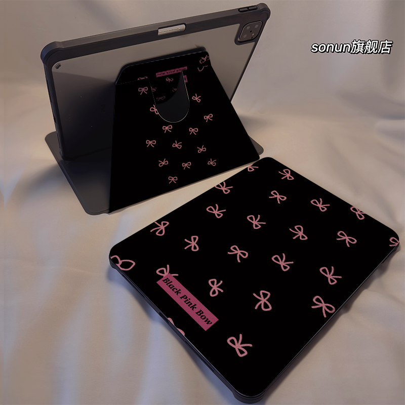 粉蝴蝶结适用小米平板保护套